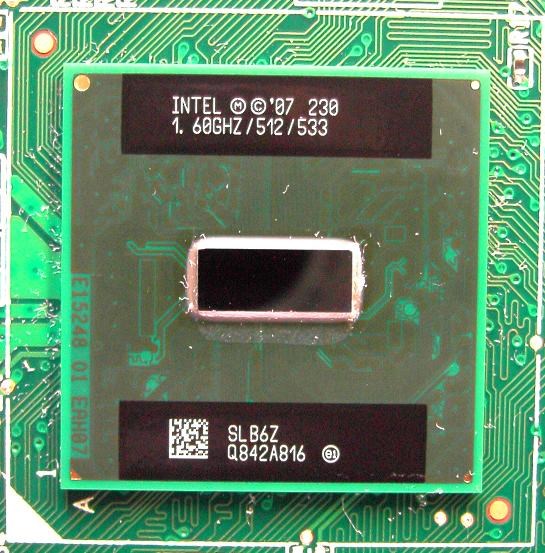 Процессор Atom 230 1.6GHz AU80586RE025D QGZR BGA 437 - фото 51358143
