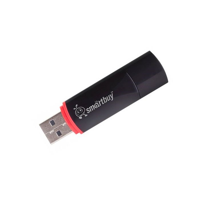 Флешка Smartbuy Crown Black, 8 Гб, USB2.0, чт до 25 Мб/с, зап до 15 Мб/с, чёрная - фото 51363409