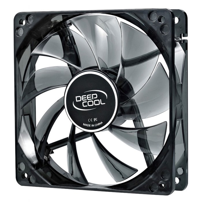 Вентилятор Deepcool WIND BLADE 120 120x120x25 3pin 27dB 1300rpm 119g голубой LED - фото 51363662