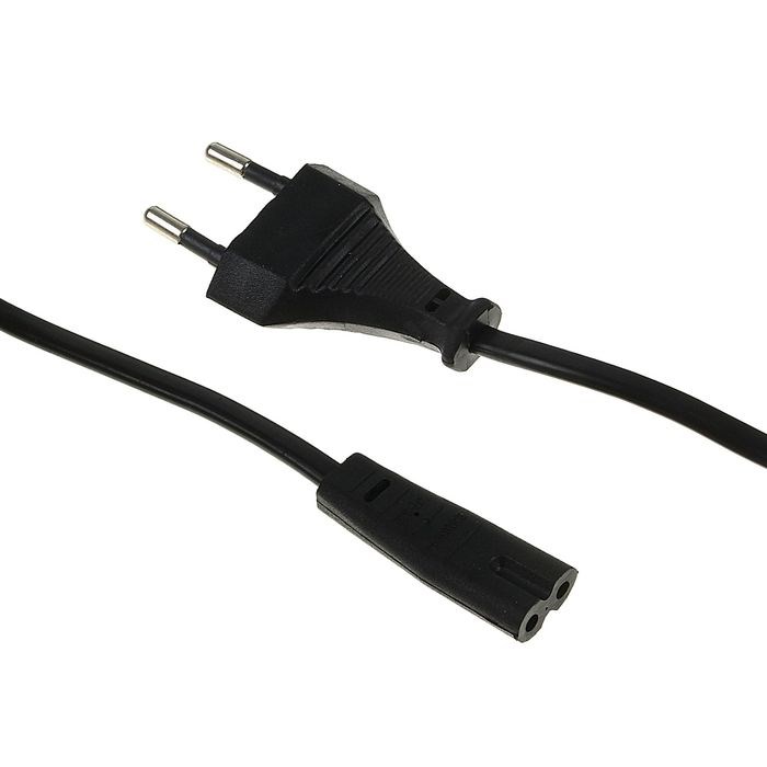 Кабель питания Cablexpert PC-184/2-1.8M, CEE 7/16 - C7, 2-pin, 2.5 А, 1.8 м, черный - фото 51363856