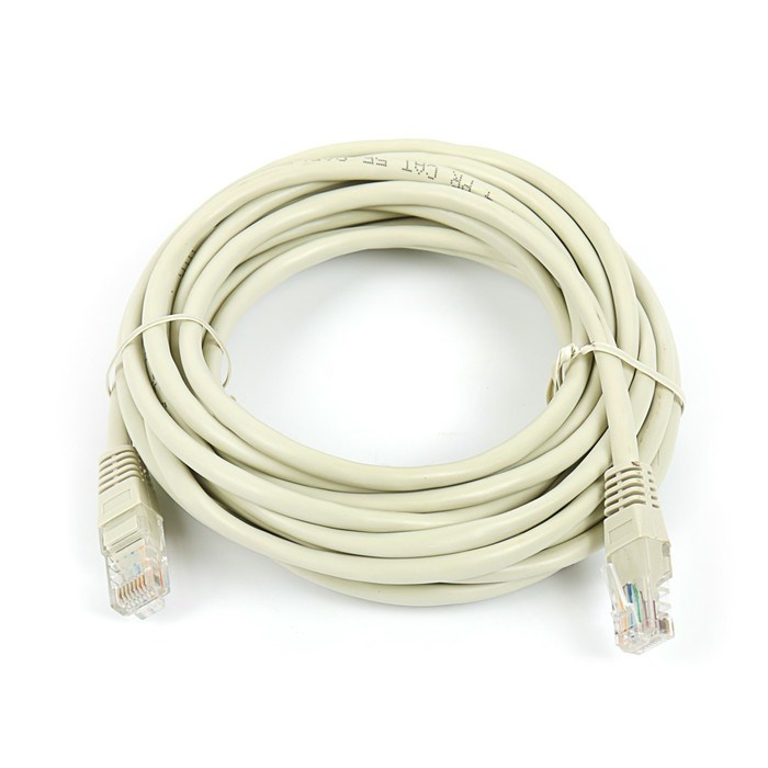 Патч-корд Gembird PP12e-5M, UTP 5е кат., RJ-45(m)-RJ-45(m), 5 м, серый - фото 51363873