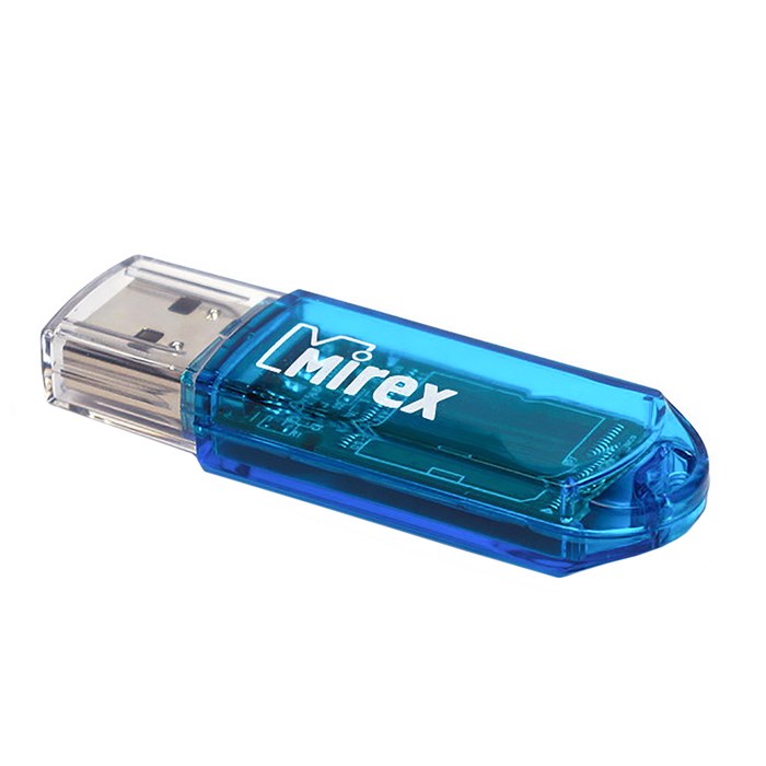 Флешка Mirex ELF BLUE, 32 Гб, USB3.0, чт до 140 Мб/с, зап до 40 Мб/с, голубая - фото 51363942