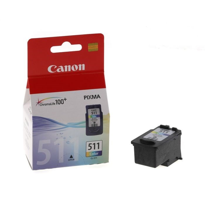 Картридж струйный Canon CL-511 2972B007 многоцветный для Canon MP240/MP260/MP480 - фото 51363979