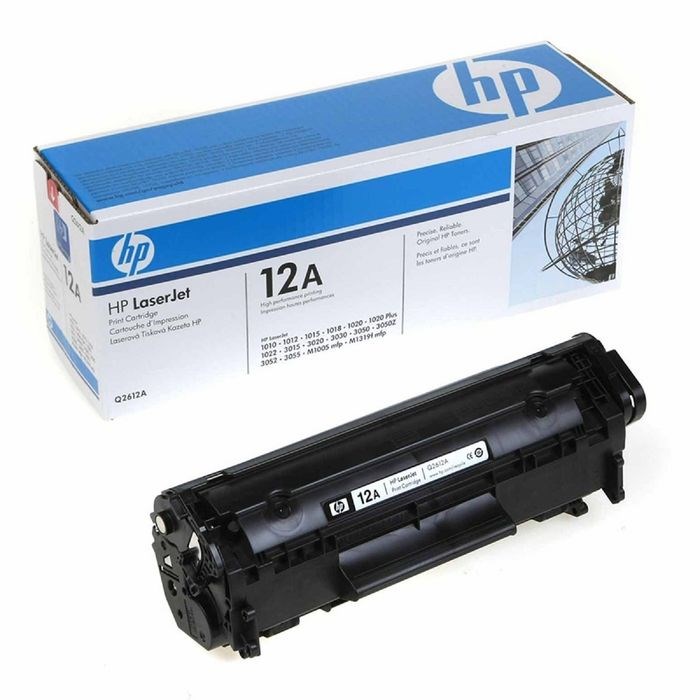 Картридж HP 12A Q2612A для LJ 1010/1012/1015/1018/1020/1022 (2000k), черный - фото 51363984