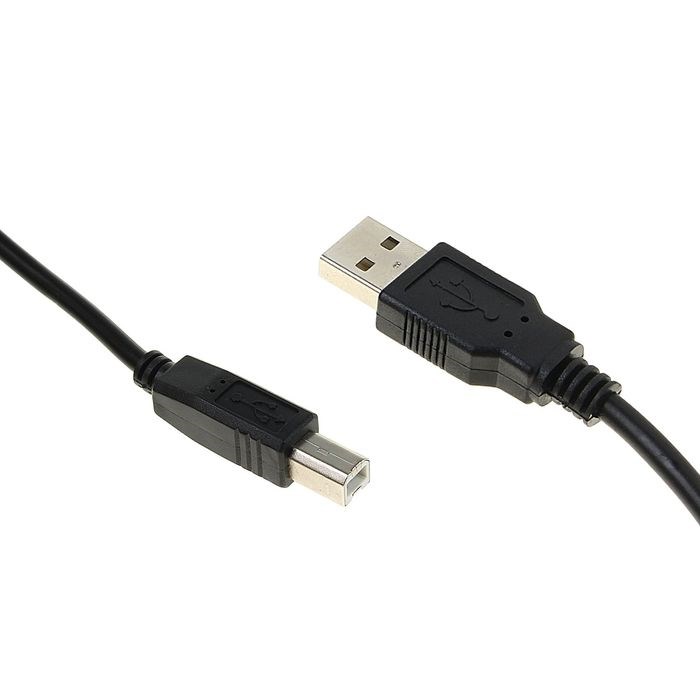 Кабель Luazon, USB A - USB B, для подключения принтера, 1.5 м, черный - фото 51363988