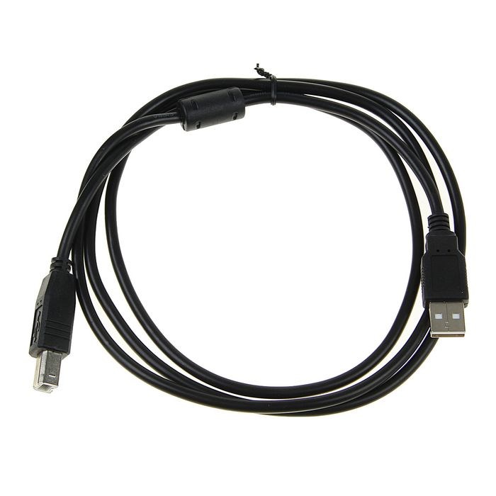 Кабель Luazon, USB A - USB B, для подключения принтера, 1.5 м, черный - фото 51363989