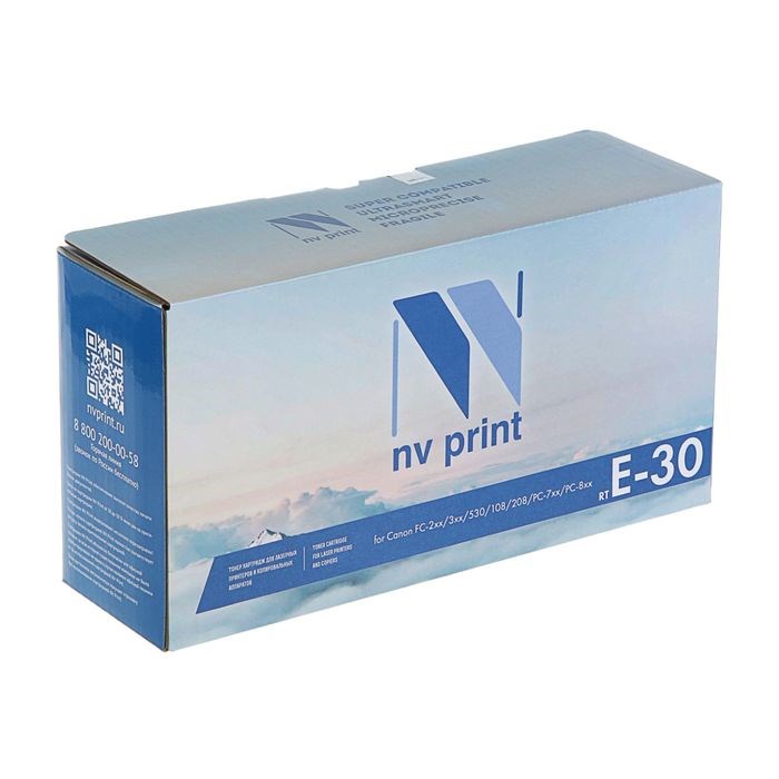 Картридж NV PRINT E-30 для Canon FC-2xx/3xx/530/108/208/PC-7xx/PC-8xx (4000k), черный - фото 51364058