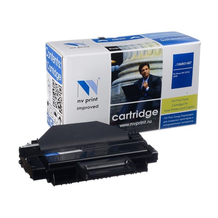 Картридж NV PRINT NV-106R01487 для Xerox Work Centre 3210/3220 (4100k), черный - фото 51364102