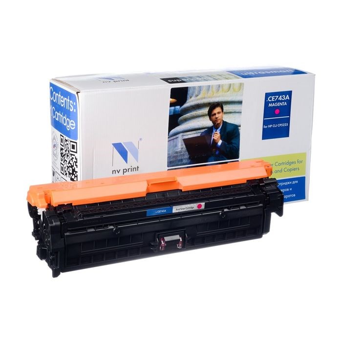 Картридж NVP совместимый HP CE743A Magenta для LaserJet Color CP5220/CP5225/CP5225dn/CP522 - фото 51364111