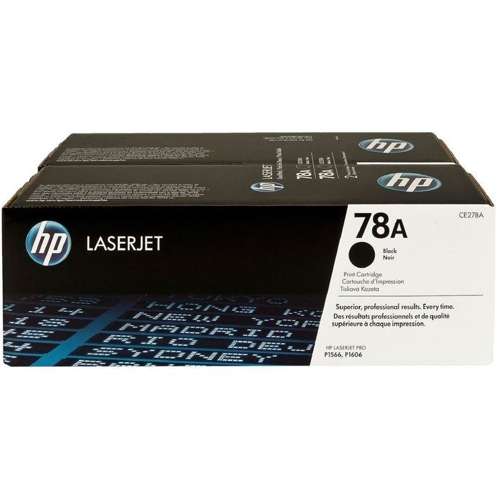 Тонер Картридж HP 78A CE278AF черный x2уп. для HP LJ P1566/P1606w (4200стр.) - фото 51364314