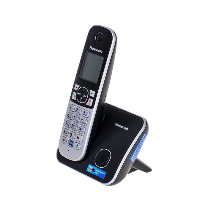 Радиотелефон Dect Panasonic KX-TG6811RUB чёрный, АОН - фото 51364475