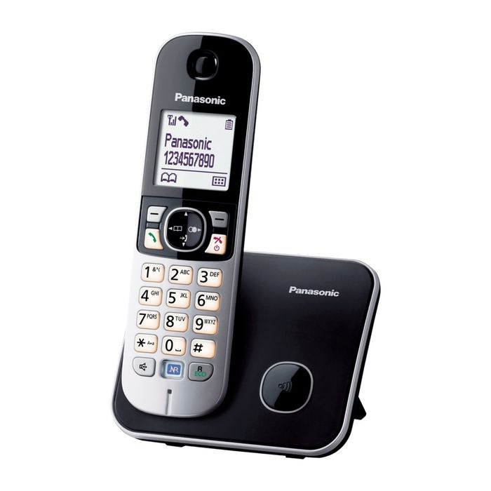 Радиотелефон Dect Panasonic KX-TG6811RUB чёрный, АОН - фото 51364476