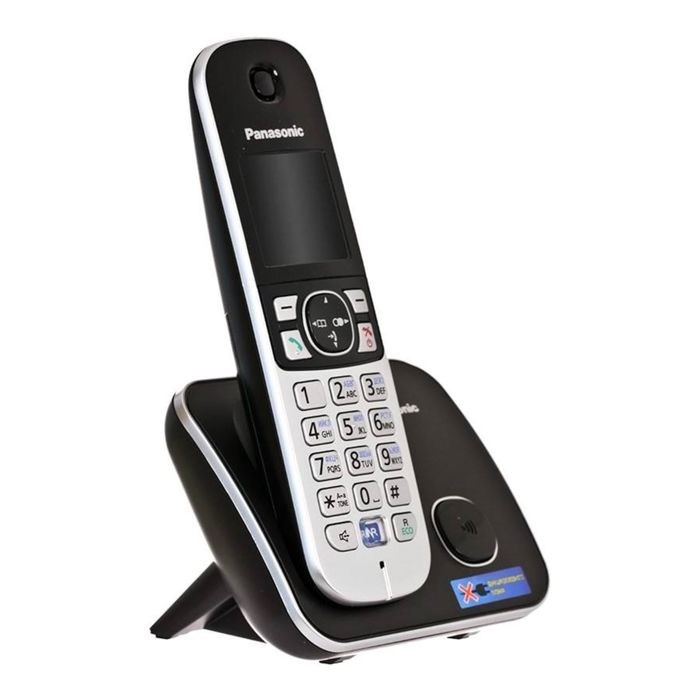 Радиотелефон Dect Panasonic KX-TG6811RUB чёрный, АОН - фото 51364477