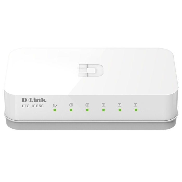 Коммутатор D-Link DES-1005C/A1A неуправляемый настольный 5x10/100BASE-TX - фото 51364522