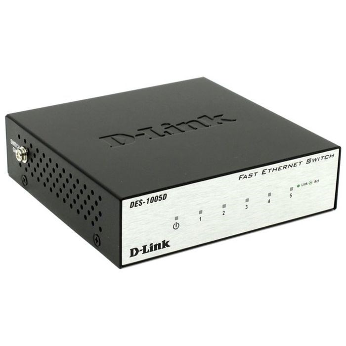 Коммутатор D-Link DES-1005D/O2B неуправляемый настольный 5x10/100BASE-TX - фото 51364524