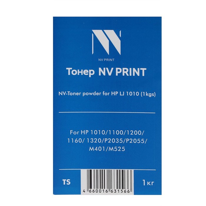 Тонер NV PRINT LJ 1010 для HP 1010/1100/1200/1160/1320/P2035/P2055/M401/M525, универсал,1 кг - фото 51364829