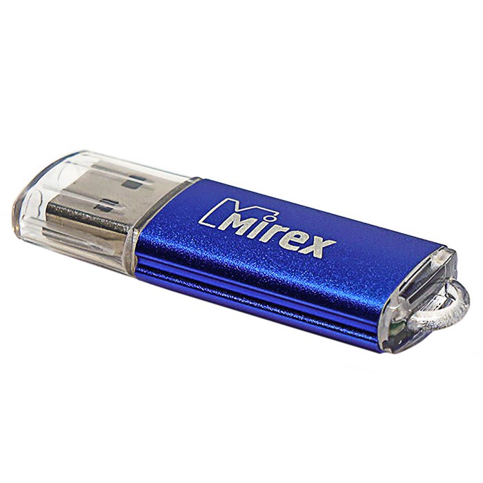 Флешка Mirex UNIT AQUA, 4 Гб, USB2.0, чт до 25 Мб/с, зап до 15 Мб/с, синяя - фото 51365025