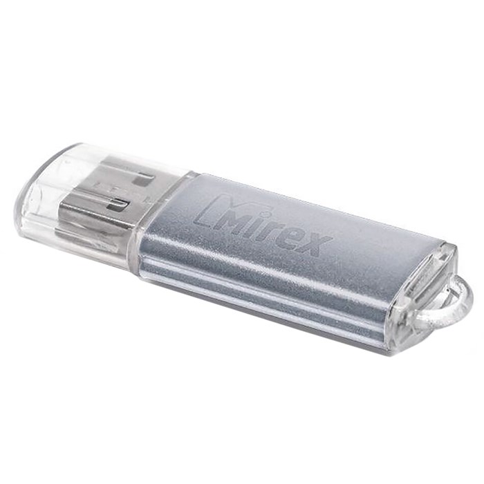 Флешка Mirex UNIT SILVER, 4 Гб, USB2.0, чт до 25 Мб/с, зап до 15 Мб/с, серебристая - фото 51365035