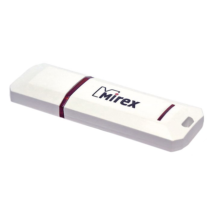 Флешка Mirex KNIGHT WHITE, 8 Гб, USB2.0, чт до 25 Мб/с, зап до 15 Мб/с, белая - фото 51365055