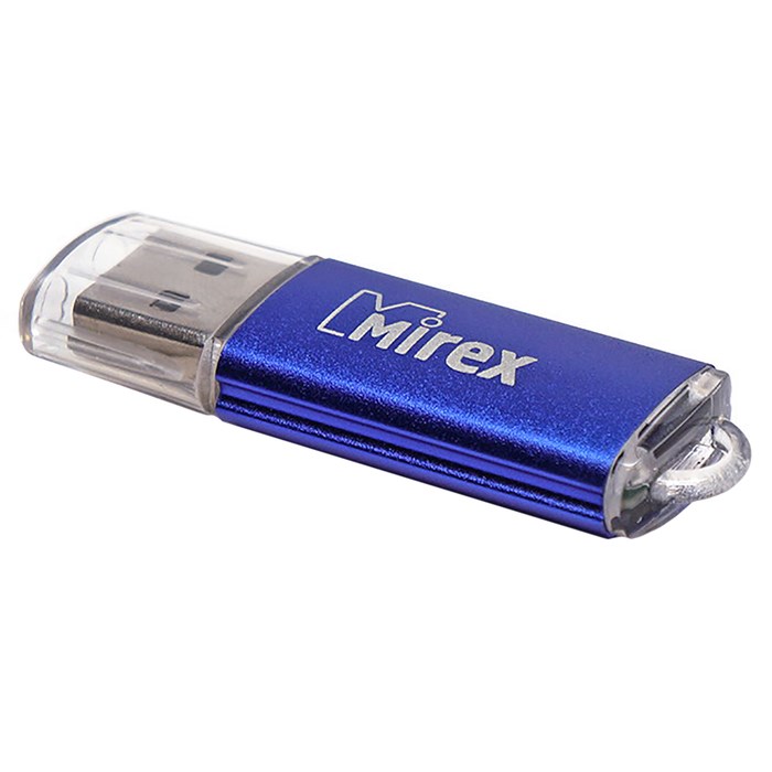 Флешка Mirex UNIT AQUA, 8 Гб, USB2.0, чт до 25 Мб/с, зап до 15 Мб/с, синяя - фото 51365062