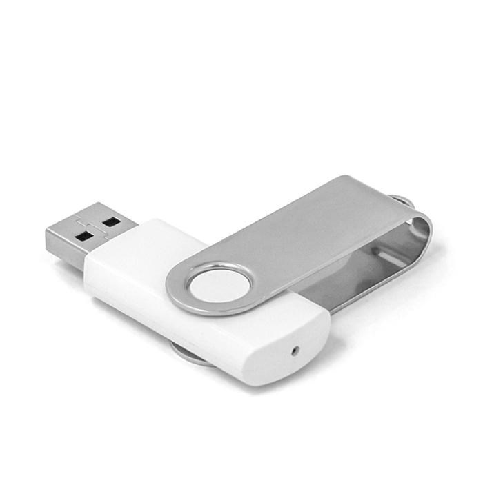 Флешка Mirex SWIVEL WHITE, 16 Гб, USB2.0, чт до 25 Мб/с, зап до 15 Мб/с, белая - фото 51365110