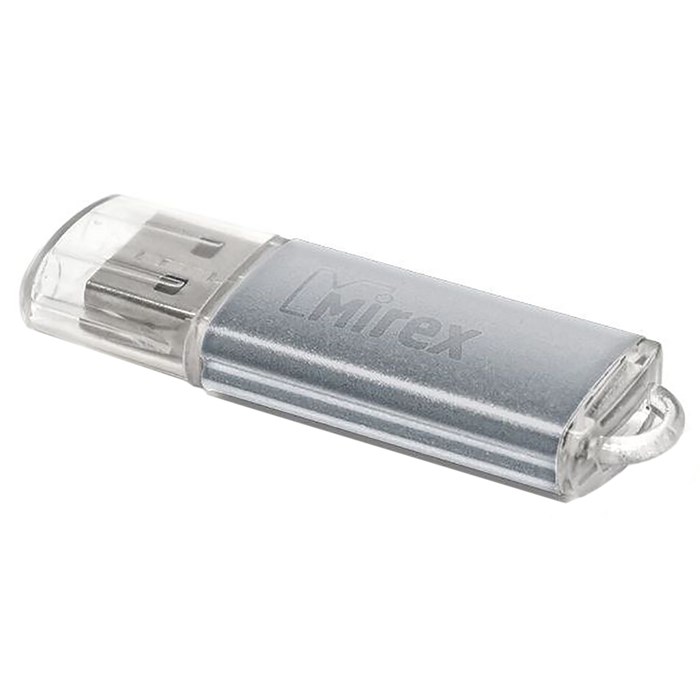 Флешка Mirex UNIT SILVER, 32 Гб, USB2.0, чт до 25 Мб/с, зап до 15 Мб/с, серебристая - фото 51365121