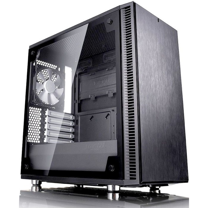 Корпус Fractal Design Define Mini C TG, без БП, mATX, черный - фото 51365191