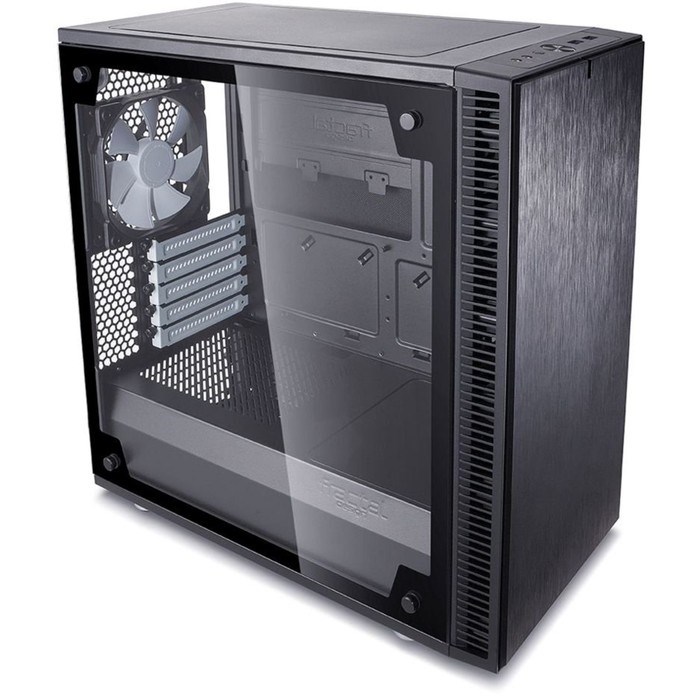 Корпус Fractal Design Define Mini C TG, без БП, mATX, черный - фото 51365192