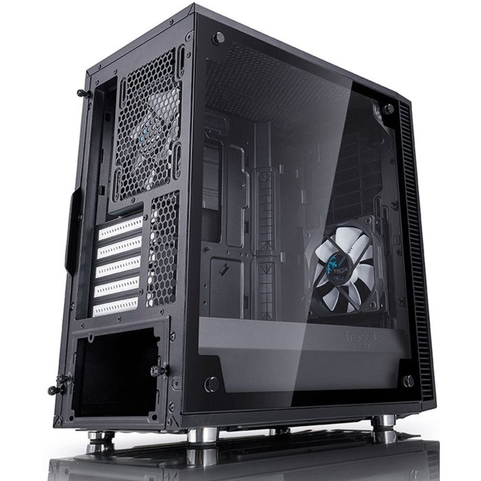 Корпус Fractal Design Define Mini C TG, без БП, mATX, черный - фото 51365196