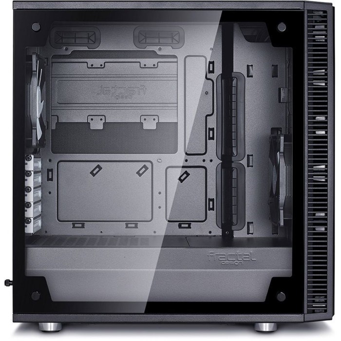 Корпус Fractal Design Define Mini C TG, без БП, mATX, черный - фото 51365197