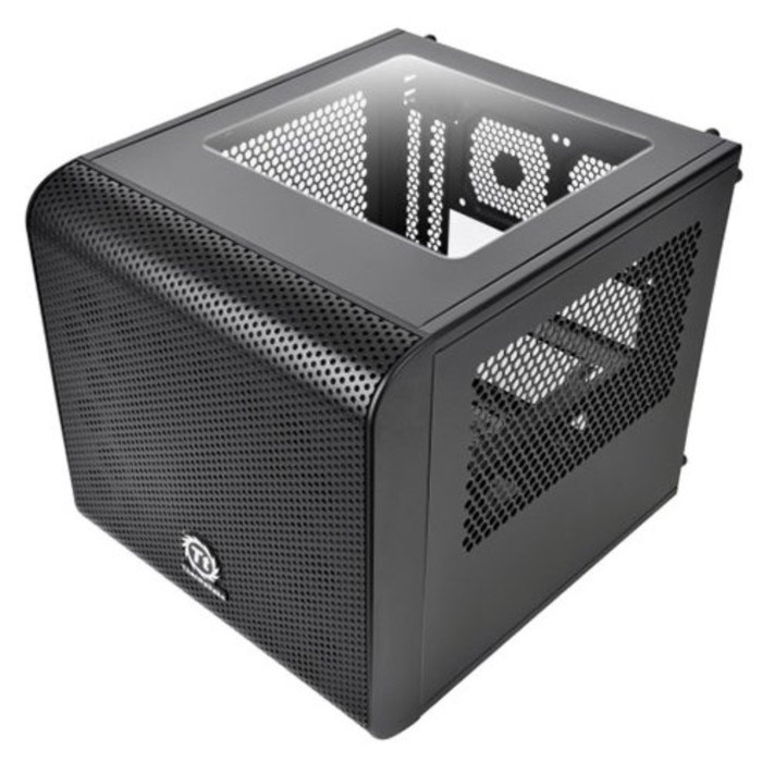 Корпус Thermaltake Core V1, без БП, miniITX, черный - фото 51365227