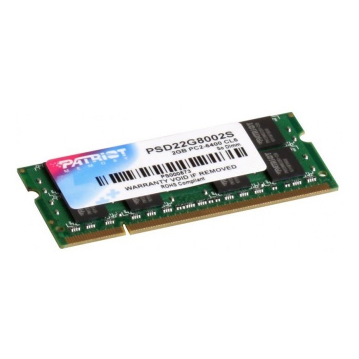 Память DDR2 2Gb 800MHz Patriot PSD22G8002S RTL PC2-6400 CL6 SO-DIMM 204-pin 1.8В - фото 51365331