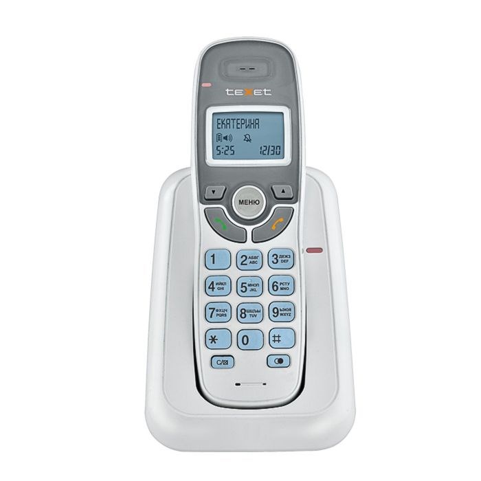 Телефон Texet TX-D6905A DECT, комплект из базы и трубки, полифония, белый - фото 51365367