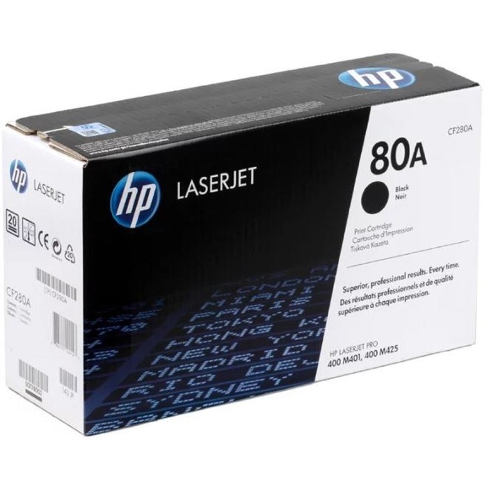 Тонер Картридж HP 80A CF280A черный для HP LJ Pro M401/M425 (2700стр.) - фото 51365426