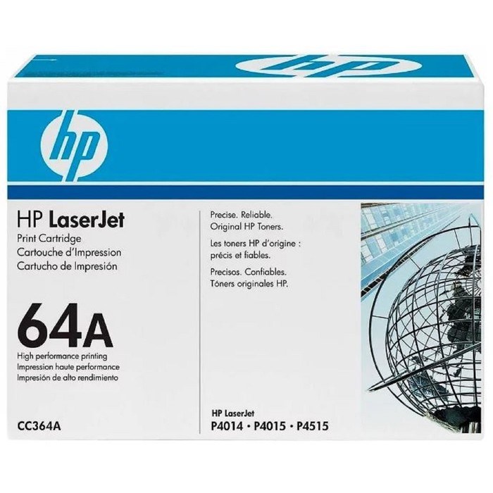 Тонер Картридж HP 64A CC364A черный для HP LJ P4014/4015/4515 (10000стр.) - фото 51365650