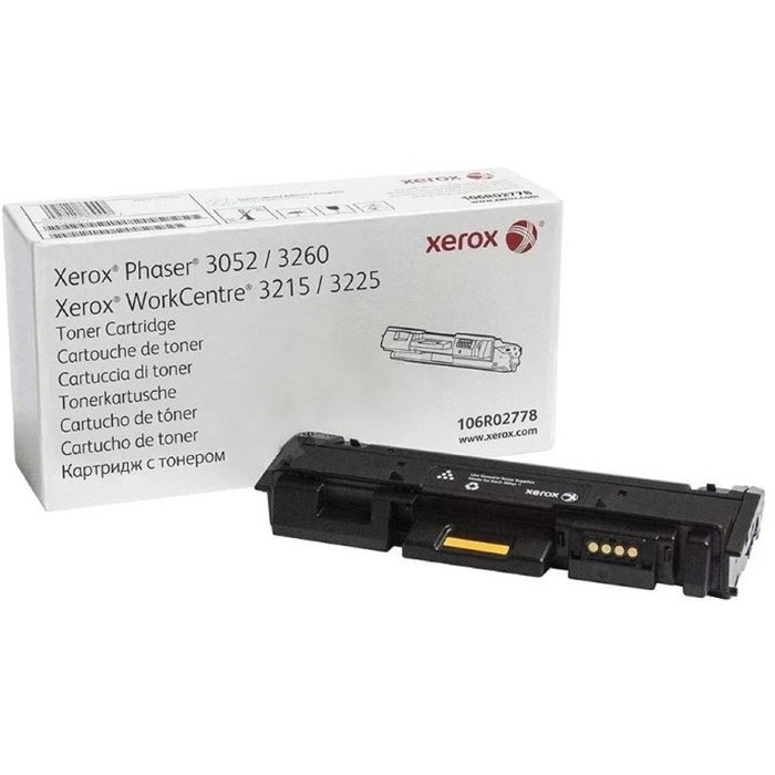 Тонер Картридж Xerox 106R02778 черный для Xerox Phaser 3052/3260 WC3215/3225 (3000стр.) - фото 51365665