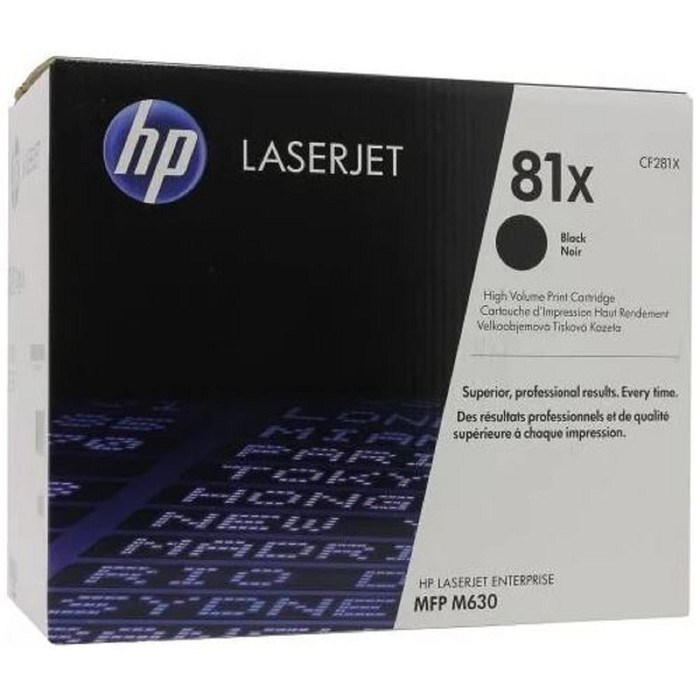 Тонер Картридж HP 81X CF281X черный для HP LJ Pro M630dn/f/h/z (25000стр.) - фото 51365685