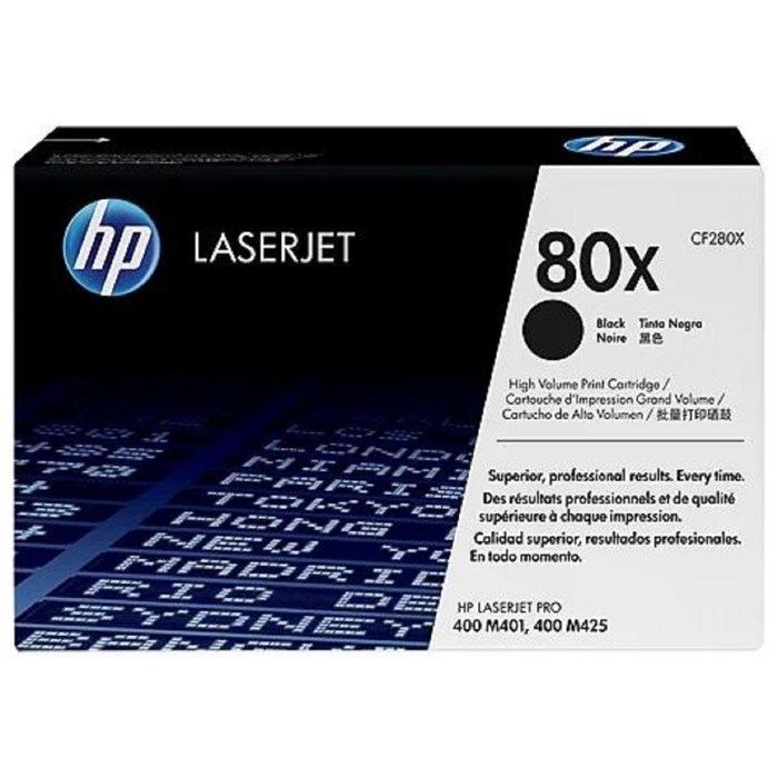 Тонер Картридж HP 80X CF280X черный для HP LJ Pro M401/M425 (6900стр.) - фото 51365702