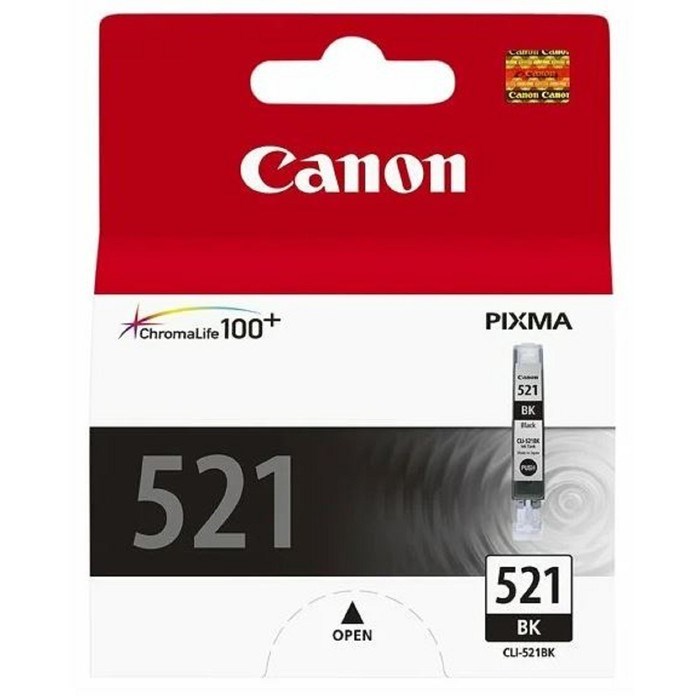 Картридж струйный Canon CLI-521BK 2933B004 черный для Canon iP3600/4600/MP540/620/630/980 - фото 51365723