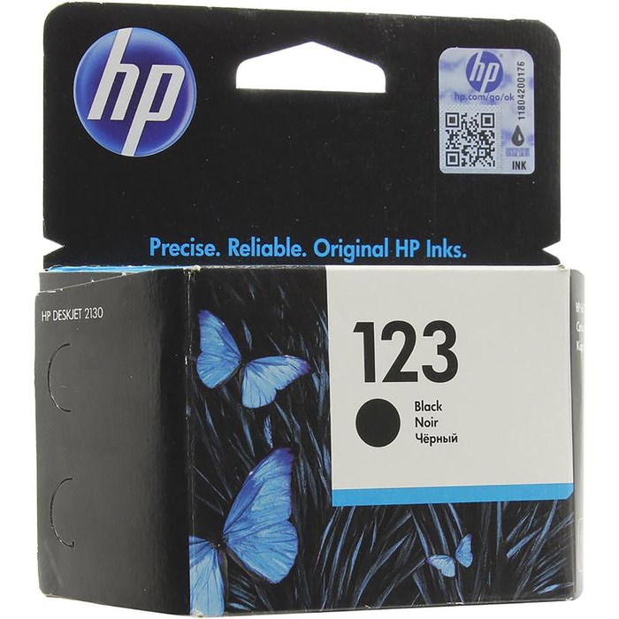 Картридж струйный HP 123 F6V17AE черный для HP DJ 2130 (120стр.) - фото 51365761