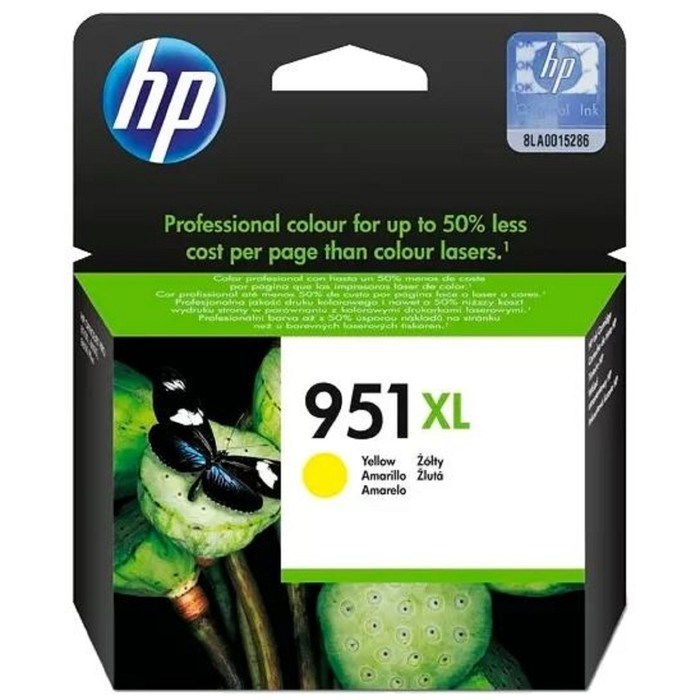 Картридж струйный HP 951XL CN048AE желтый для HP OJ Pro 8100/8600 (1500стр.) - фото 51365766