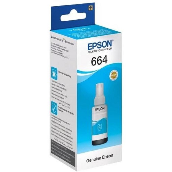 Чернила Epson C13T66424A голубой для Epson L100 (6500стр.) - фото 51365776