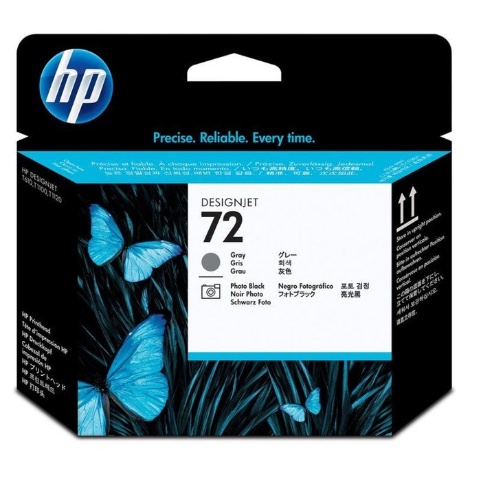 Картридж струйный HP №72 C9380A фото черный/серый печатающая головка для HP DJ T1100/T610 - фото 51365792