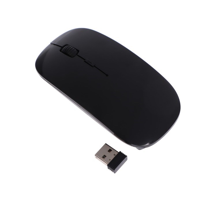 Мышь Luazon MB-1.0, беспроводная, оптическая, 1600 dpi, USB, чёрная - фото 51365821