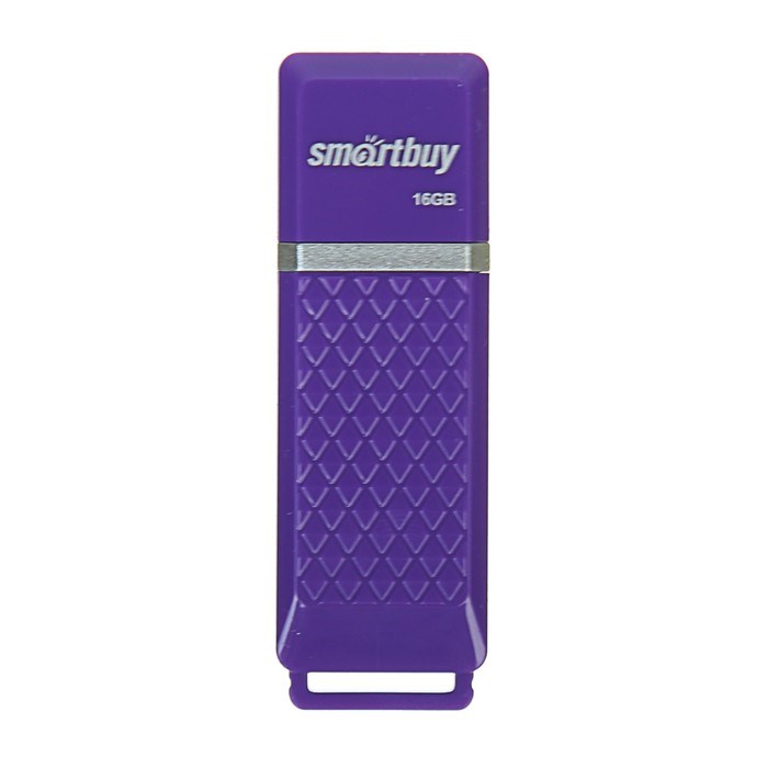 Флешка Smartbuy Quartz, 16 Гб, USB2.0, чт до 25 Мб/с, зап до 15 Мб/с, фиолетовая - фото 51365870