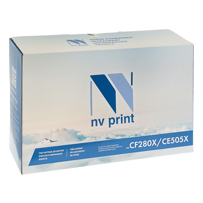 Картридж NV PRINT CF280X/CE505X для HP LaserJet Pro M401/MFP-M425/P2055 (6900k), черный - фото 51365893