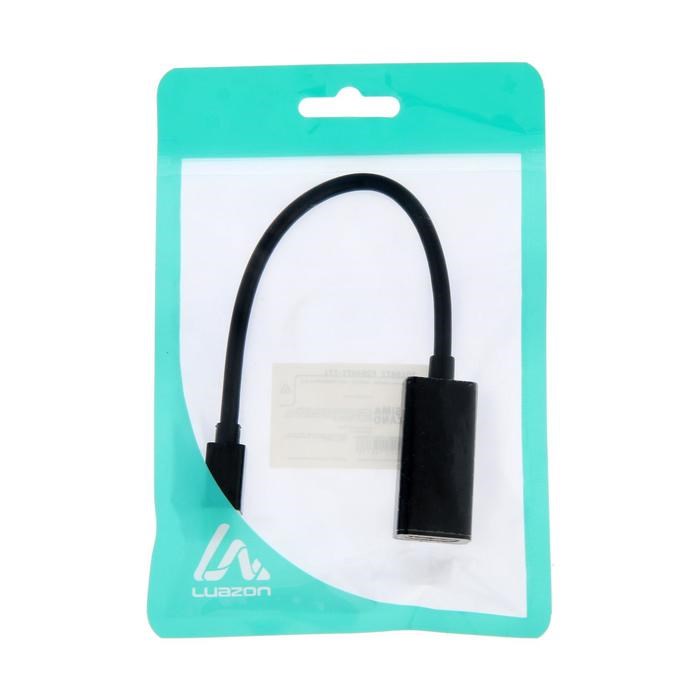 Переходник LuazON, HDMI (f) - mini DisplayPort (m) - фото 51365925