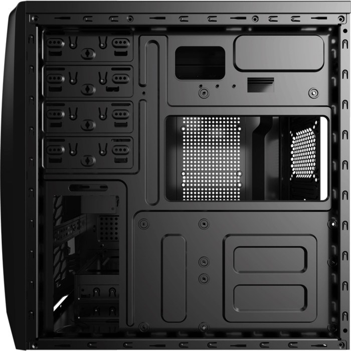 Корпус Aerocool CS-1102, без БП, ATX, черный - фото 51365949