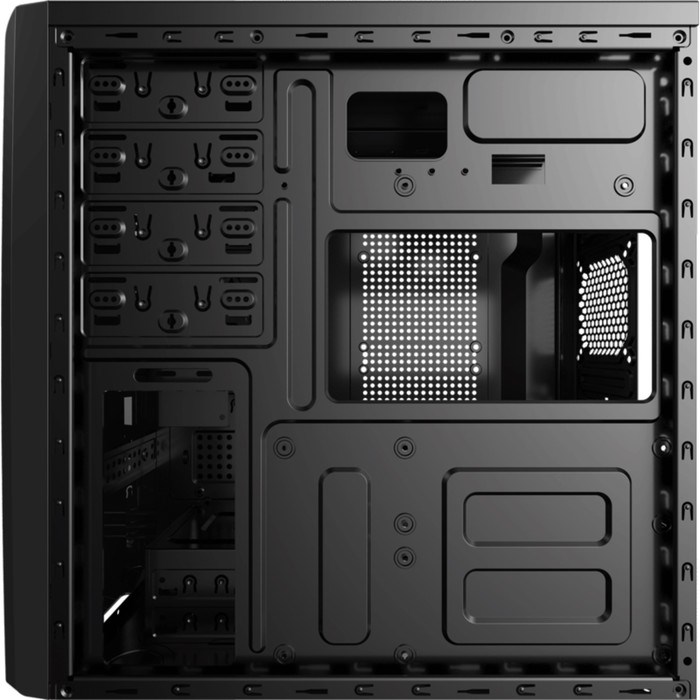 Корпус Aerocool CS-1101, без БП, ATX, черный - фото 51365978