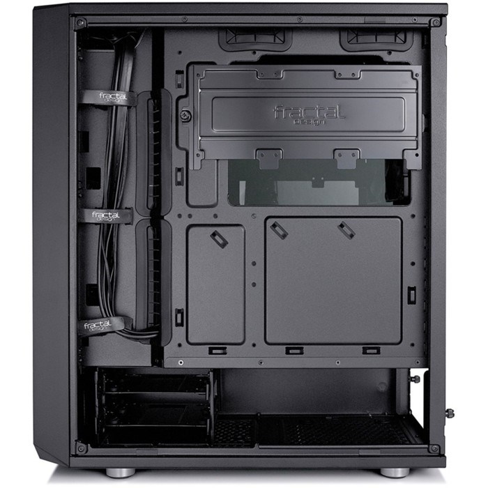 Корпус Fractal Design Meshify C Blackout TG, без БП, ATX, черный - фото 51365990